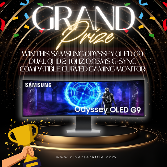 Win This Samsung Odyssey OLED G9 Dual QHD Gaming Monitor!