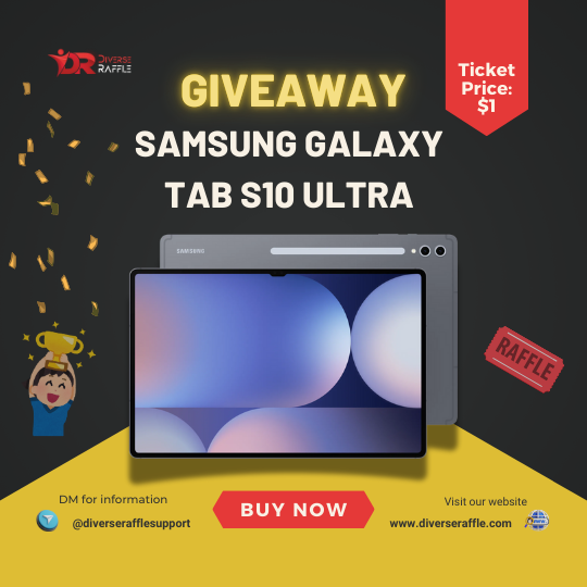 Win This New Brand Samsung Galaxy Tab S10 Ultra 16GB Ram!