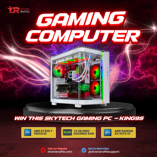 Win This Skytech Ryzen 7 32GB Ram Gaming PC - King95