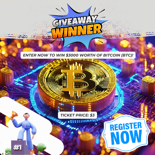 Win $3000 Worth of Bitcoin or $3000 Tax Free Cash!