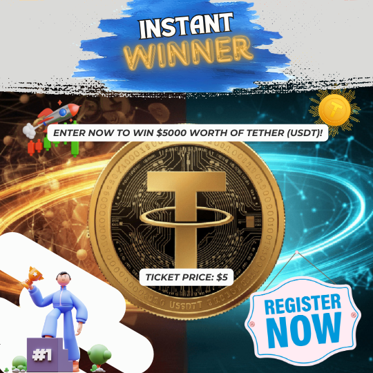 Win $5000 Worth of Tether(USDT) Stable Coin or Tax Free Cash!