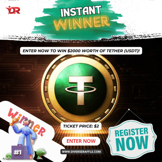 Win $2000 Worth of Tether(USDT) Stable Coin or Tax Free Cash!