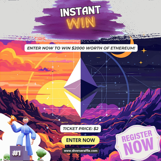 Instant Win $2000 Worth of Ethereum (ETH)! Instant Win $2000 Worth of Ethereum (ETH)!