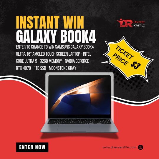 Instant Win This New Samsung Galaxy Book4 Ultra 16" AMOLED