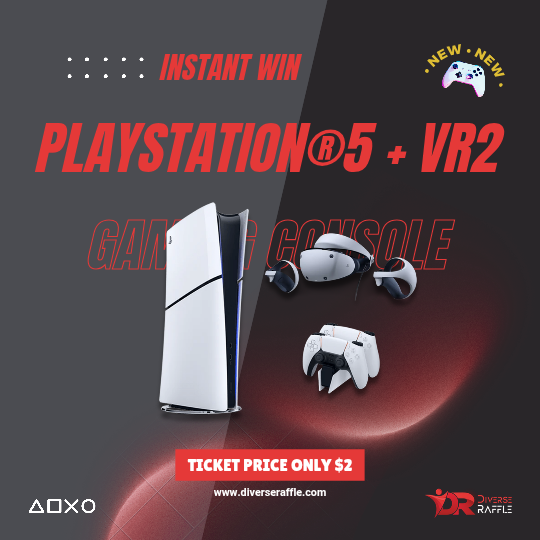 Instant Win PlayStation®5 Digital Edition Console Slim + VR2!