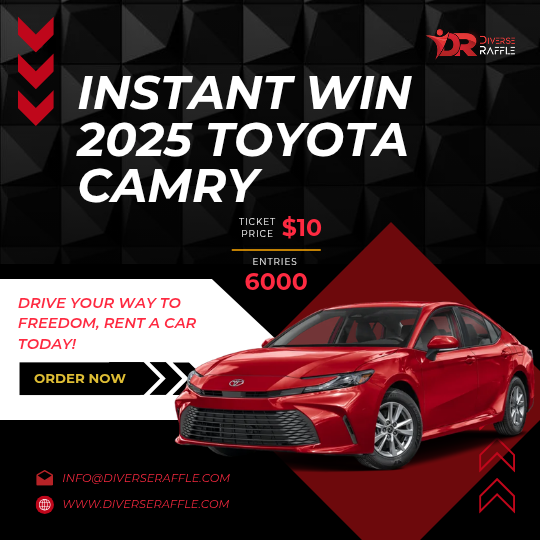 Instant Win This New Brand 2025 Toyota Camry!