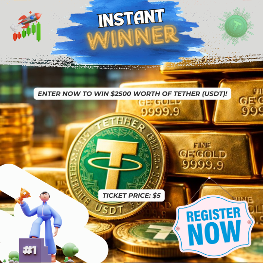 Instant Win $2500 Worth of Tether or Tax Free Cash!