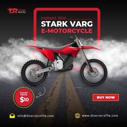 Instant Win Stark Varg Brand E-Motorcycle!