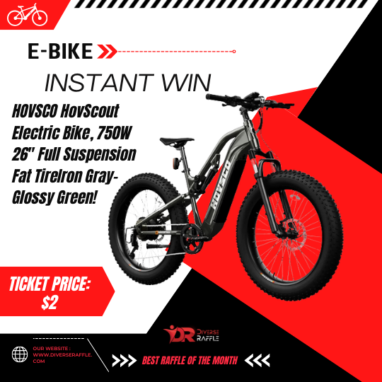 Instant Win This HOVSCO Electric Bike, 750W 26"!