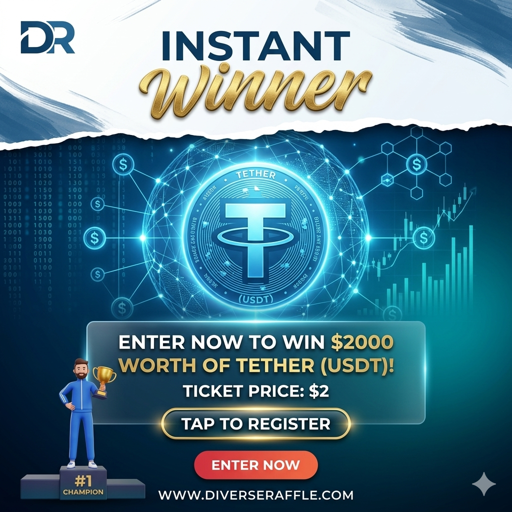 Instant Win $2000 Worth of Tether or Tax Free Cash!