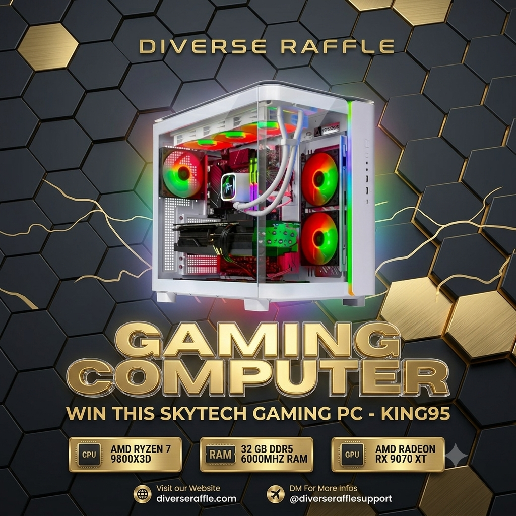 Instant Win This Skytech Ryzen 7 32GB Ram Gaming PC - King95