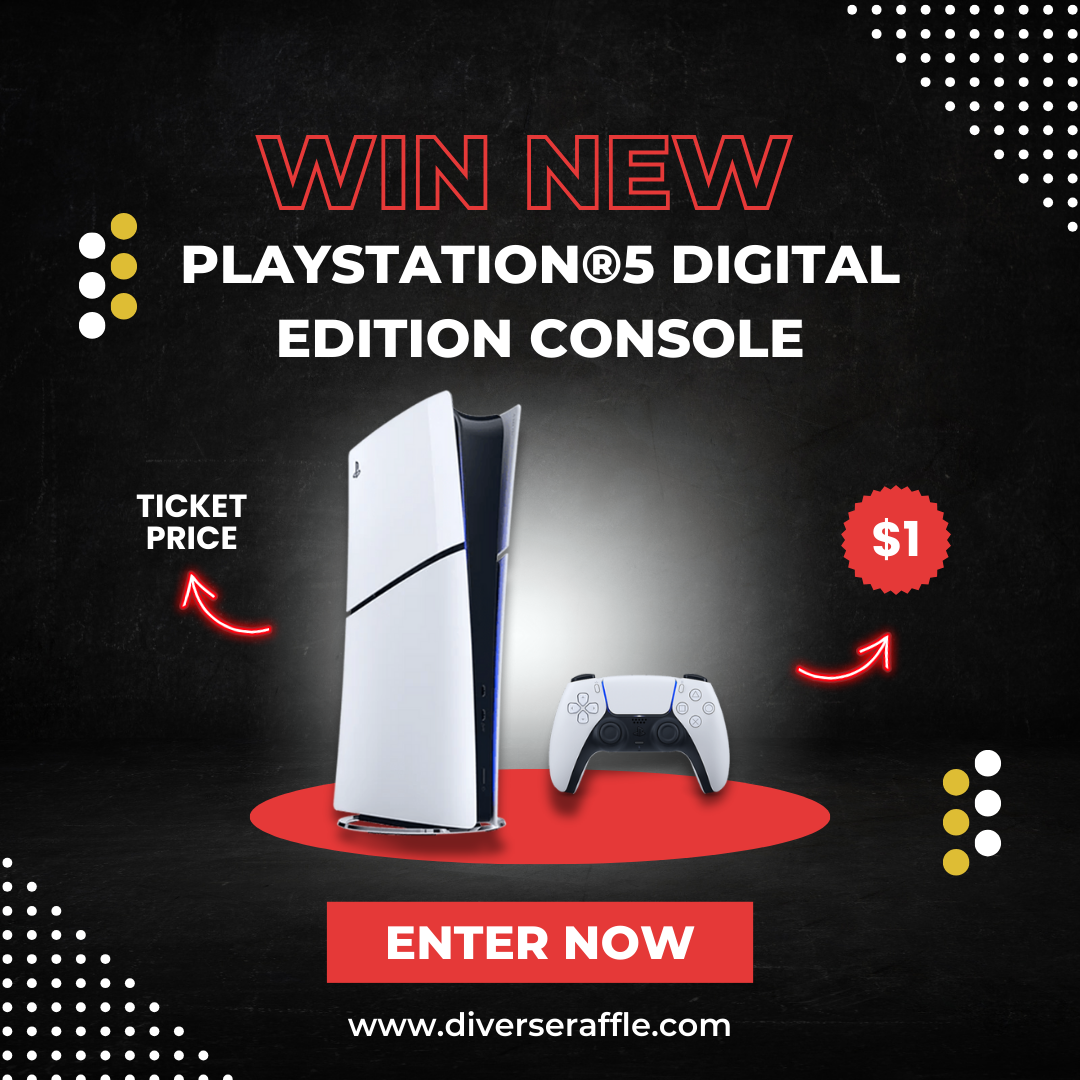 Win This Playstation®5  Digital Edition Console Model Group Slim!