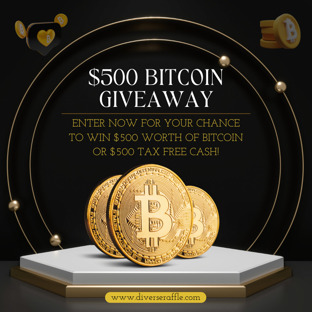 Win This $500 Worth of Bitcoin or $500 Tax Free Cash!